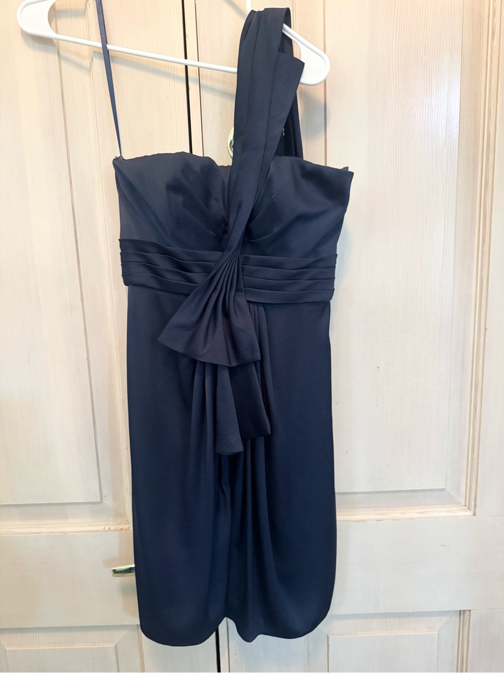 BCBG Elegant Navy one strap Cocktail Dress (size 02)